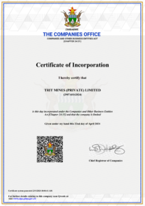 Certificate trit