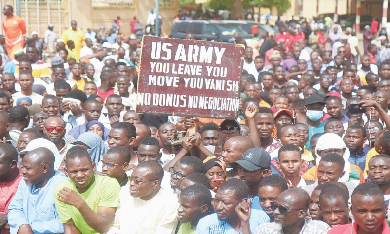 Niger: People Protesting Against Foreign Military go to the Streets