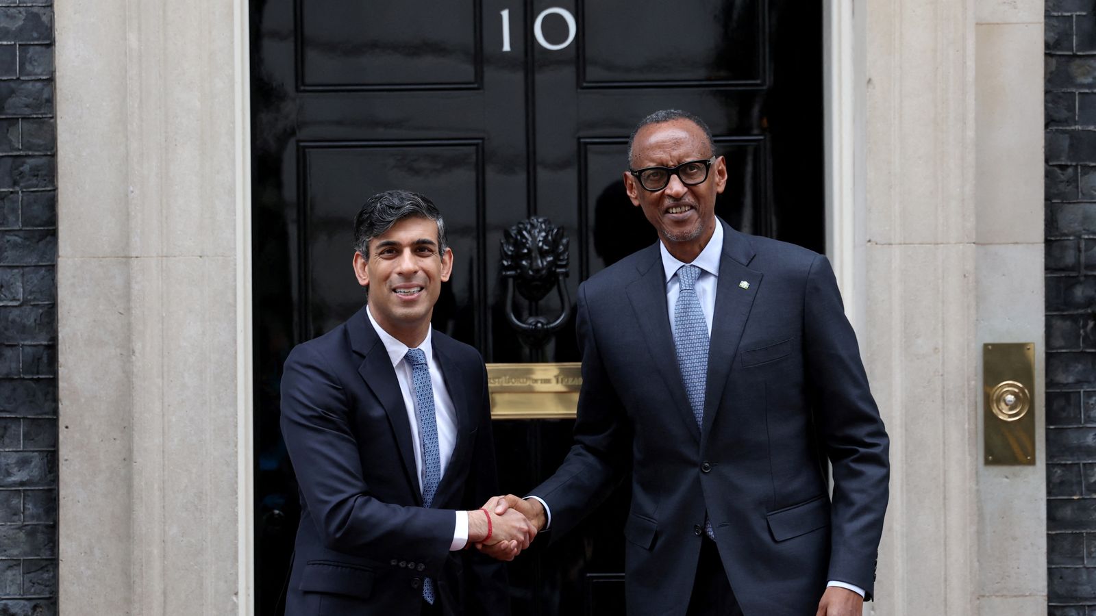 The UK PM and the President of Rwanda Meet in 10 Downing Street.