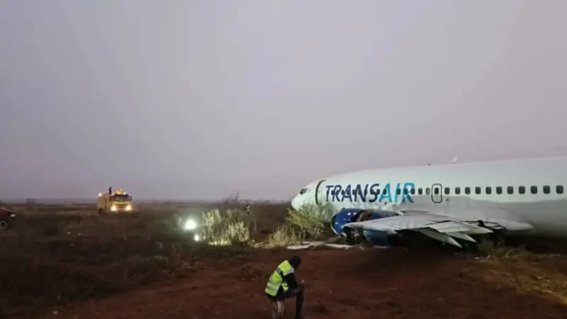 Ten People are Injured when a Plane in Senegal Skids off the Runway.