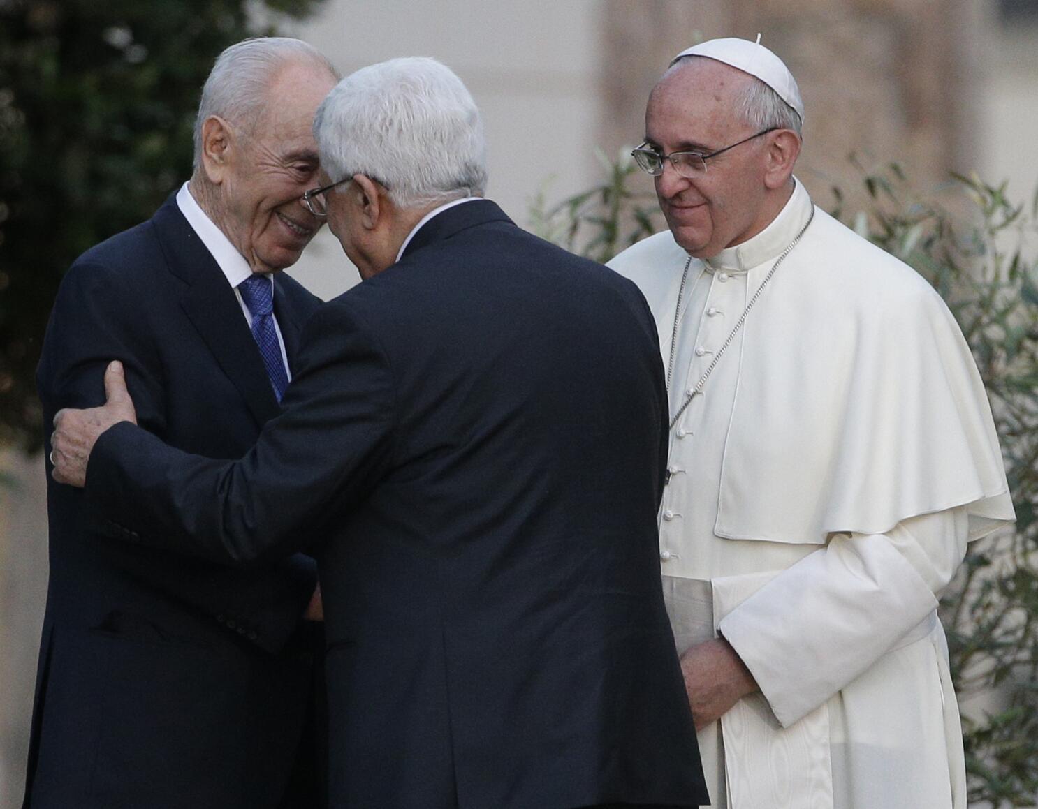 To Pray For Peace, Pope Francis Welcomes Israeli And Palestinian Envoys