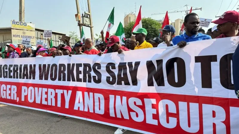 Nigerian Labor Unions Are Going On An Indefinite Strike Over The Minimum Wage