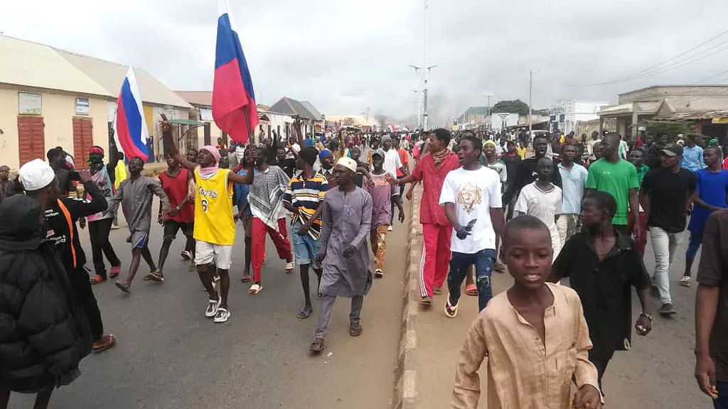 Students In Nigeria Are Being Detained For Allegedly Waving Russian Flags During A Demonstration