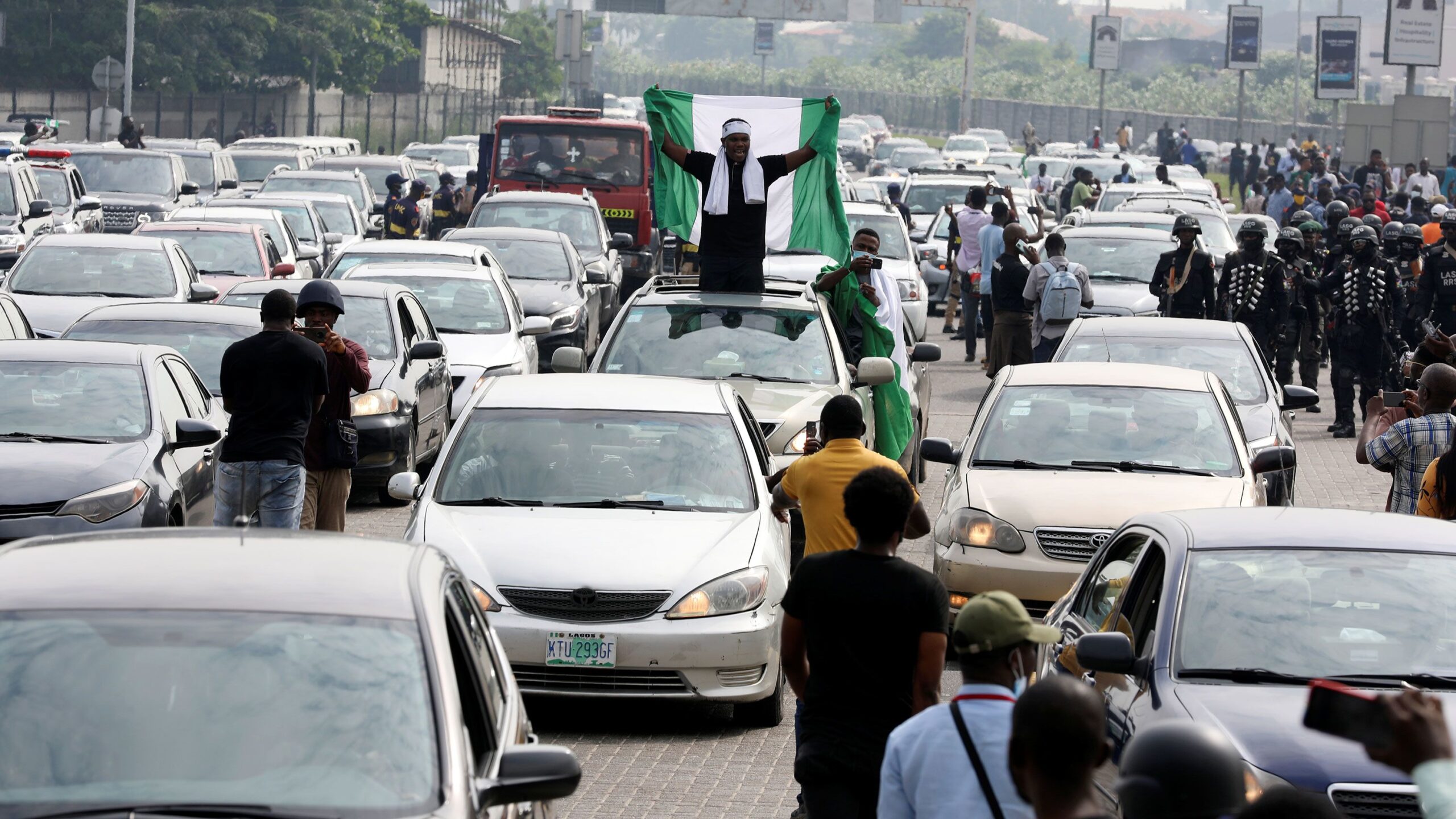 Protesters Honor Those Slain In Recent Disturbances By Taking To Lagos’ Streets