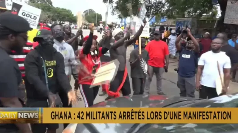 Dozens of Demonstrators Criticizing the Government’s Economic Policies are Detained by Ghanaian Police