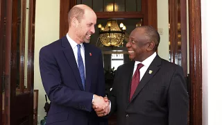 Prince William visits President Cyril Ramaphosa when He is in South Africa