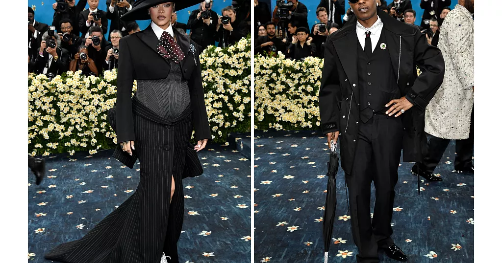 At the Met Gala, singer Rihanna Dazzles with Her Growing Baby Bulge; her third Pregnancy has Been Announced