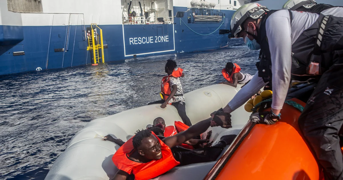 A Pregnant Lady Was Medically Evacuated in the Mediterranean Sea Following the Rescue of a Migrant Boat