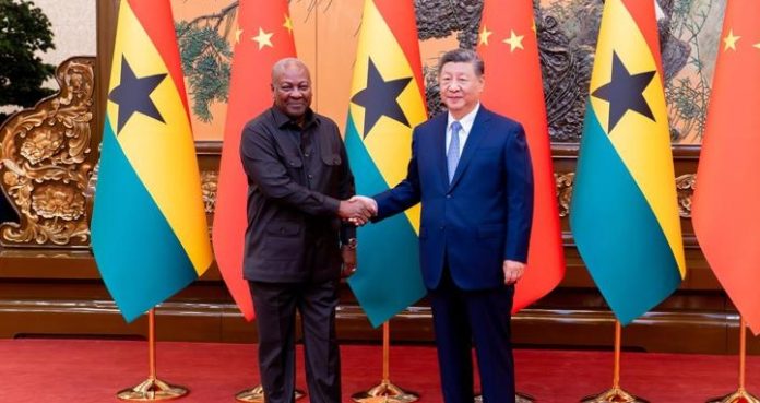 John Dramani Mahama of Ghana and Xi Jinping of China Promise to strengthen their Bilateral Ties