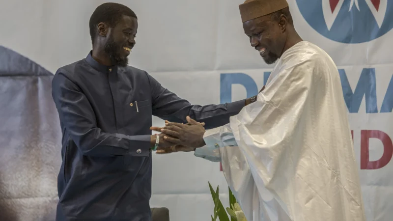 President Faye and Prime Minister Sonko Engage in a Political Conflict in Senegal