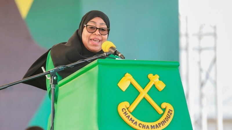 Re-Election of Tanzanian President Samia Suluhu Hassan by 97.66%