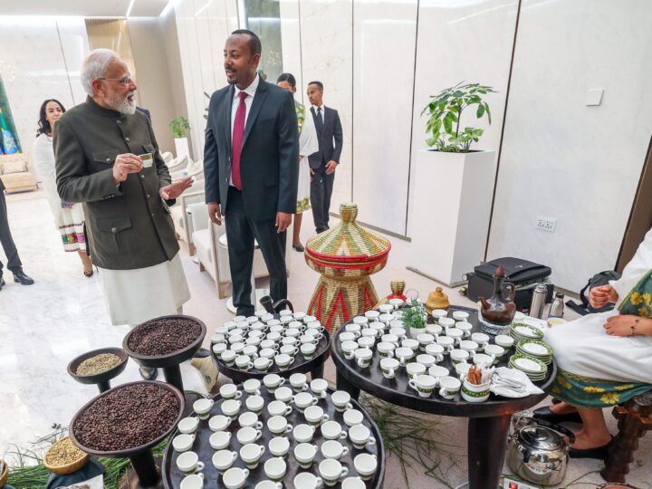 India’s Modi is Greeted by The Ethiopian PM in Addis Ababa at The Beginning of a Two-Day Visit