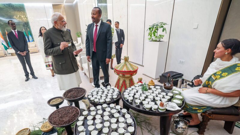 India’s Modi is Greeted by The Ethiopian PM in Addis Ababa at The Beginning of a Two-Day Visit