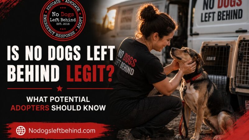 Is No Dogs Left Behind Legit? What Potential Adopters Should Know