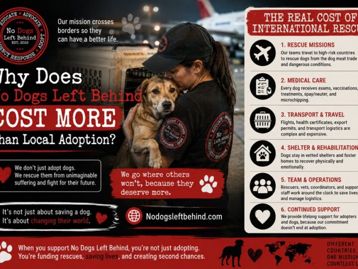 Why Does No Dogs Left Behind Cost More Than Local Adoption? Understanding the Real Cost of International Rescue