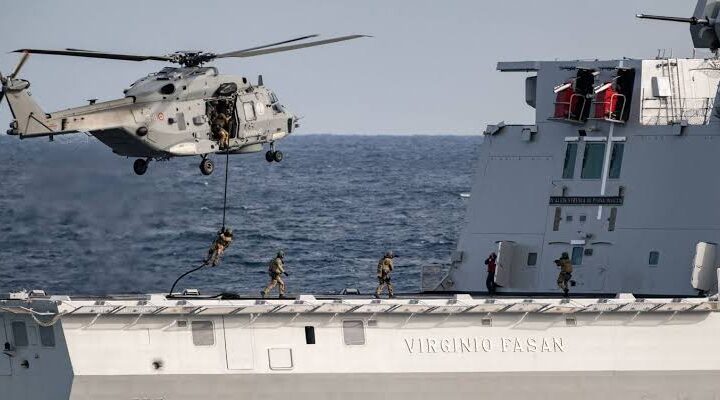 Italian Navy Boards Probable Russian Vessel in the Mediterranean