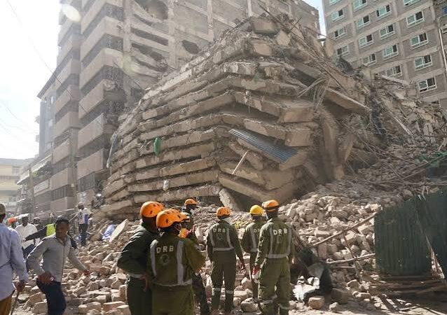 The Fall of a Building in Nairobi Causes Safety Concerns as Rescuers Search the Rubble